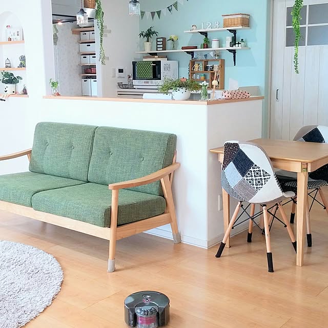Overview,いつもいいねやコメありがとうございます♡,RC の出会いに感謝!,モニター商品,ダイソン,ロボット掃除機,アール壁,ナチュラル,スッキリ可愛く♡,シンプル可愛いが好き,平屋,Dyson 360 Eye sakuの部屋