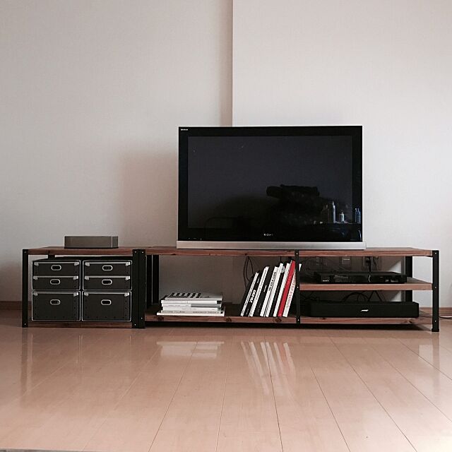 My Shelf,TVボード,SONY,BOSE,無印良品,アイアン,ウォールナット,インダストリアル Dsukeの部屋