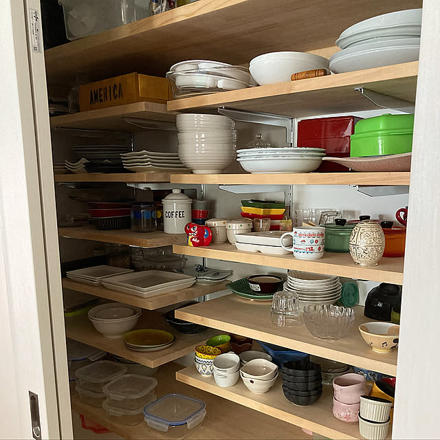 お皿,パントリー収納,My Shelf junonの部屋