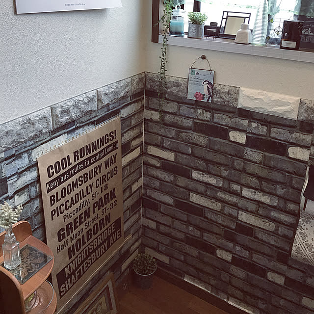 Bathroom,セリアの雑貨,ダイソークッションレンガシート sayuringの部屋
