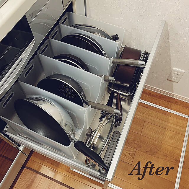 Kitchen,コメリ・モニター,Home Storage,コメリ,フライパン収納,収納ボックス cloversの部屋