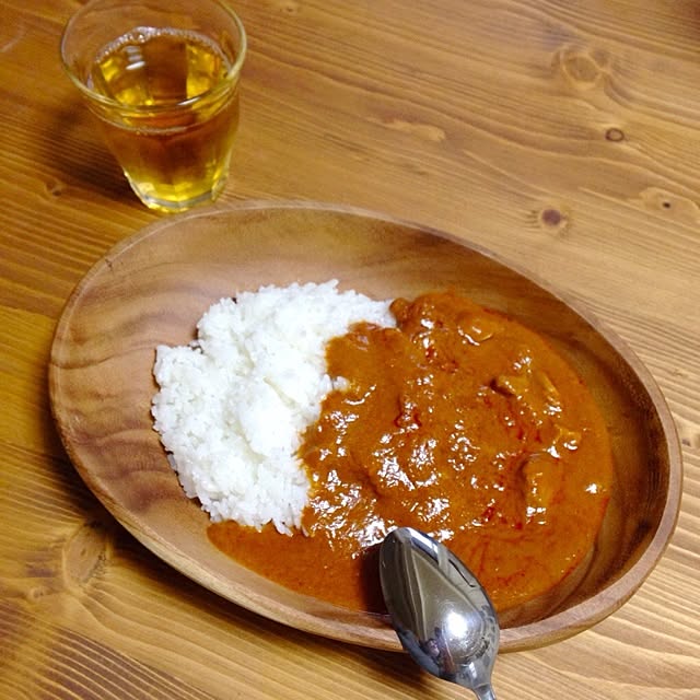 Kitchen,インテリア関係なくてすみません,旦那が夜勤だ( ´ ▽ ` ),タグお借りしました,チキンカレー,アカシア食器,無印,無印良品 kaoの部屋