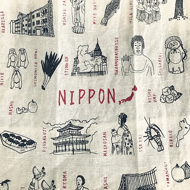 Kitchen,てぬぐい,ダイソー powakyonの部屋