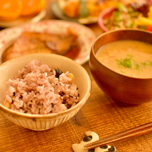 健康生活,習慣,体にいいこと,雑穀ごはん,和食器,ウェルビーイング,暮らし,アラフォー主婦,二人暮らし,体に優しく,おうち時間 mikigumaの部屋