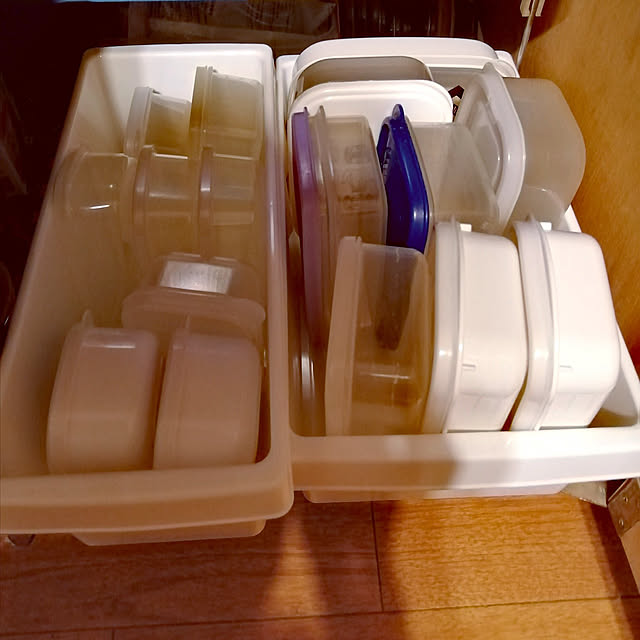 Kitchen,タッパー収納 nyanydaysの部屋
