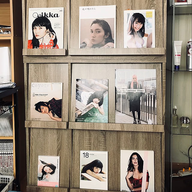 本棚,My Shelf,オーク,ディスプレイラック,北欧,マガジンラック tsupakiの部屋