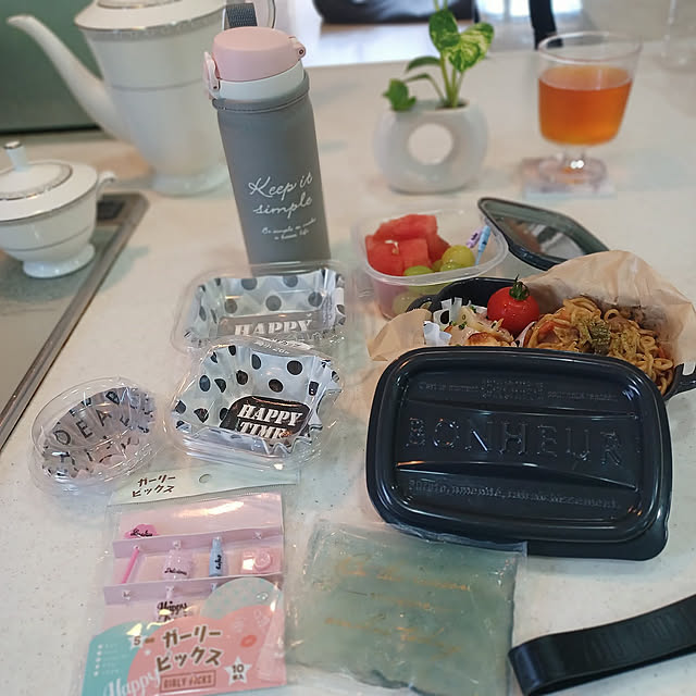 Kitchen,子どもと暮らす,毎日を楽しく♥️,セリア♡,イベント参加♡,無言いいね＆フォロー大歓迎です♡,閲覧、いいね有難うございます♡,皆様のおうちを参考にさせて頂いております,RoomClipの出逢いに感謝♡,お弁当グッズ,お弁当 rikuerinka86の部屋