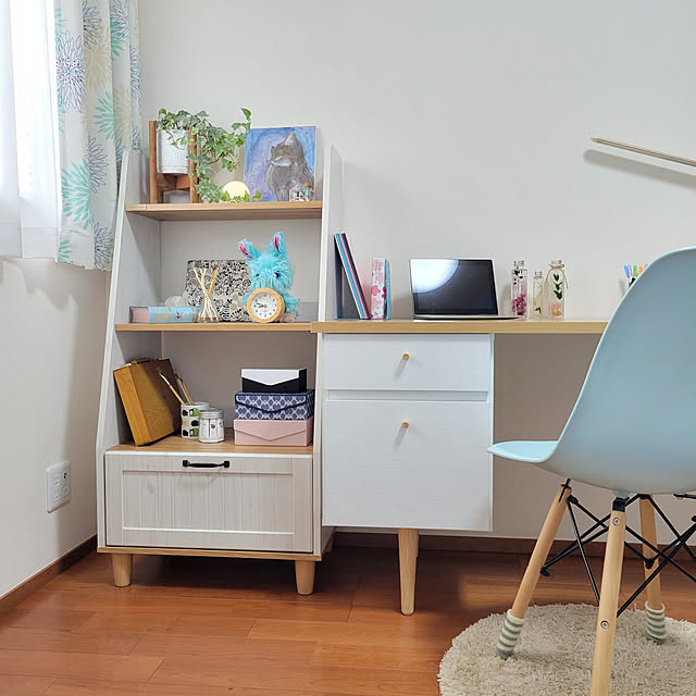 My Shelf,RoomClipショッピング,子供部屋,ディスプレイ棚,整理整頓,スッキリしました♡,女の子のインテリア,子どもと暮らす,いつもこうだったら良いのにね…,キレイになりました~☆。.:＊・゜,夏休みももうすぐ終わり,デスク周り RSYの部屋