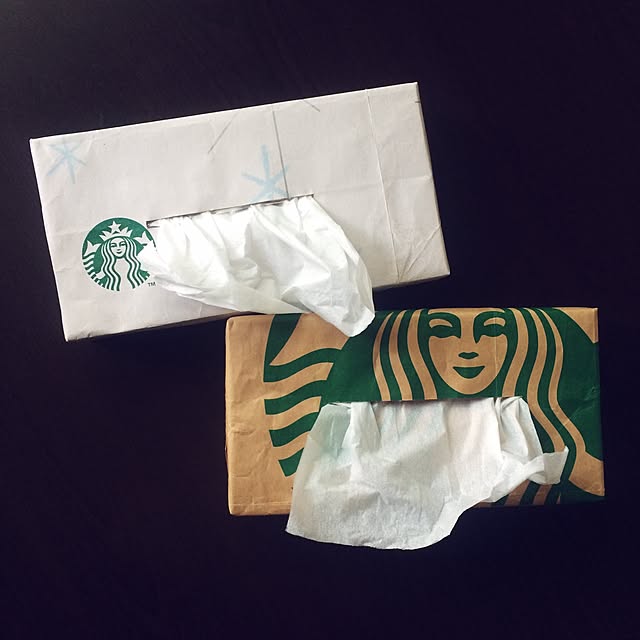 Lounge,リメイク,ティッシュボックス,ティッシュカバー,ティッシュケース,スタバ,DIY,ハンドメイド,STARBUCKS COFFEE,スターバックス AiRiの部屋