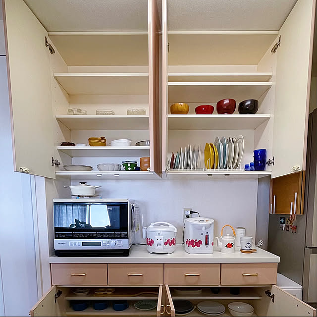 Kitchen,食器棚,カウンターキッチン,わが家のキッチン niko3の部屋