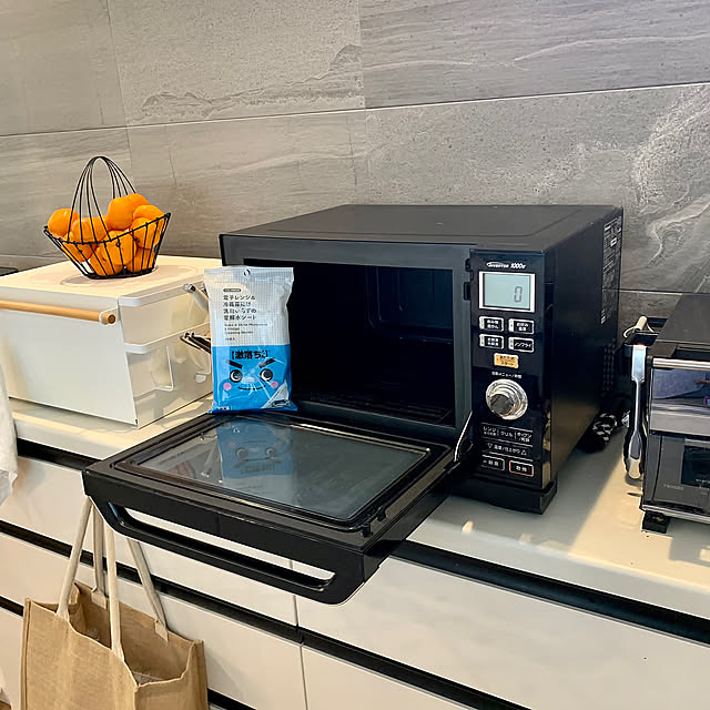 Kitchen,電子レンジ掃除,お掃除シート,激落くん,大掃除 Minteaの部屋