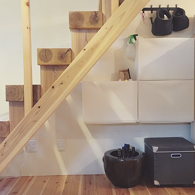 On Walls,無印良品,階段,階段下,ゴミ箱,IKEA,ゴミステーション mohayaeteの部屋