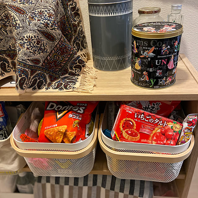 IKEAのかご,BILLY,お菓子収納,ミックスインテリア,こどもと暮らす。,北欧風インテリア,マンション暮らし,イベント参加します♡,彩りのある暮らし,IKEA,Kitchen ringonomiの部屋