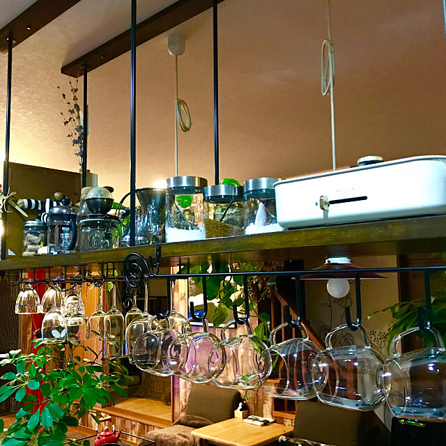 My Shelf,マグカップ,吊り棚,BURUNO,ダイソー butachanの部屋