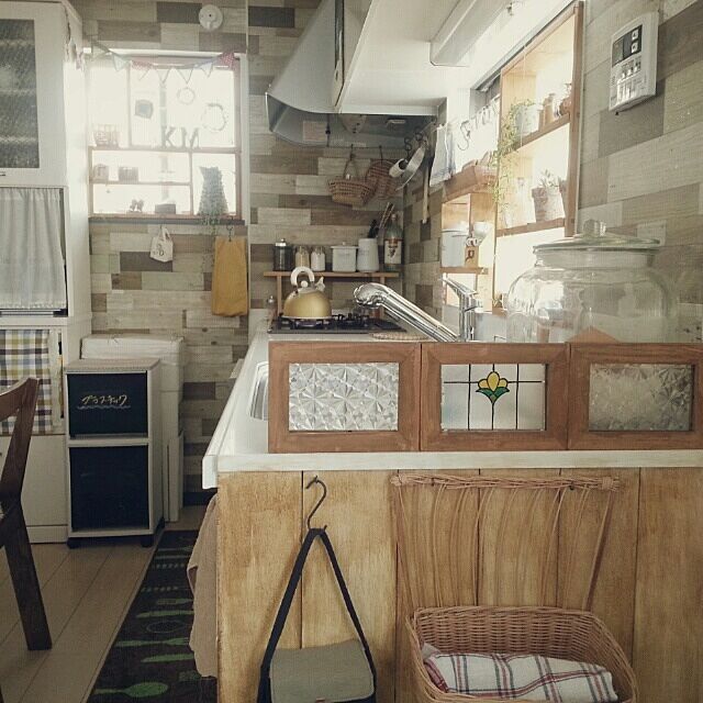 Kitchen,キッチン改造,写真立てリメイク,タグ省略。 hiromi0302の部屋