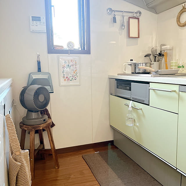 Kitchen,サーキュレーター,ホームコーディ,ホームコーディのある暮らし,イオン ホームコーディ,夏の暮らし準備2024 moco.nの部屋