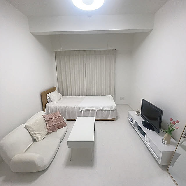 ナチュラル,一人暮らし,ホワイトインテリア,Overview APIの部屋