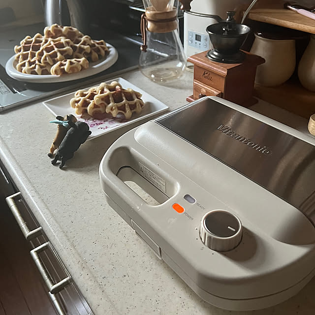 Kitchen,ビタントニオワッフルメーカー,toffyハーフホットサンドメーカー,BRUNOホットサンドメーカープレート,BRUNOホットサンドメーカーダブル,おすすめアイテム,手作り,おうちカフェ,春,手作りおやつ,おうち時間,フレブルちゃん chi_gogaの部屋