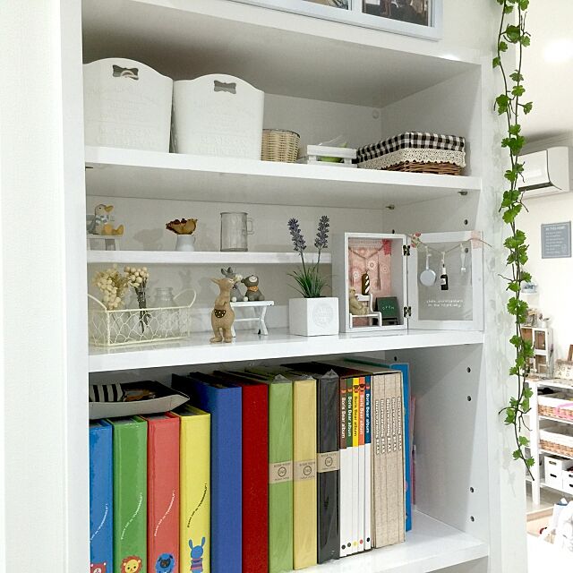 My Shelf,収納棚,アルバム収納,ダイソー,雑貨,フェイクグリーン,3COINS moeの部屋