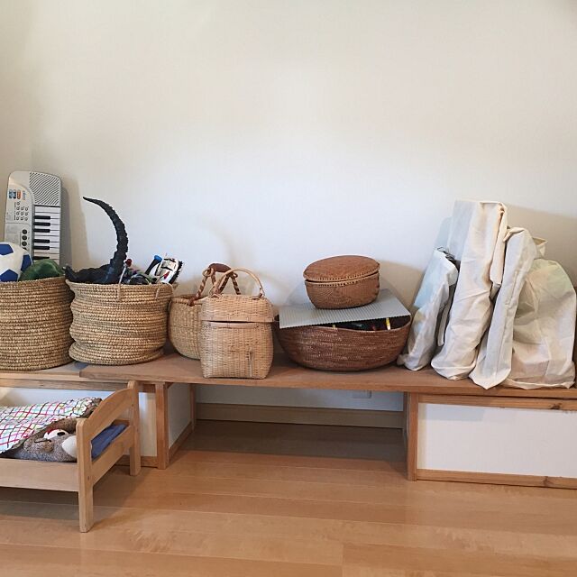 My Shelf,IKEA,片付けやすくしたい,袋,かご収納,ロフト,子どもスペース riiriiの部屋