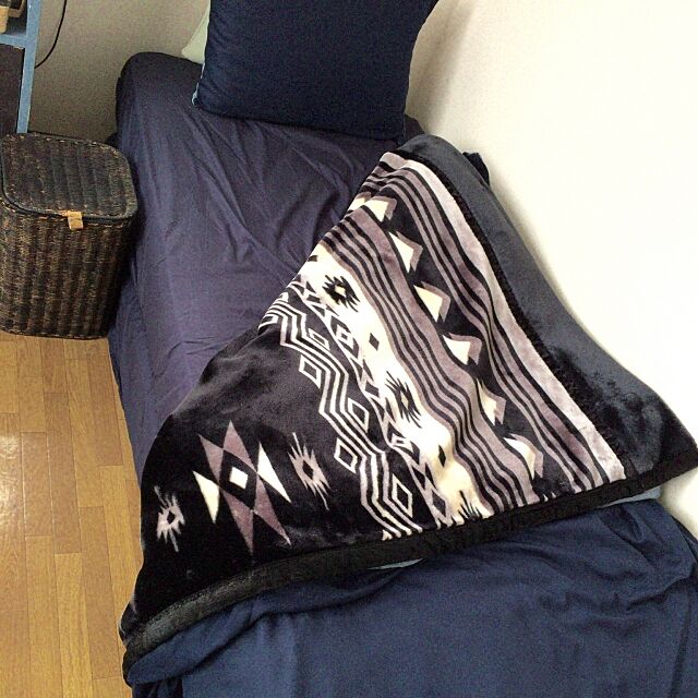 Bedroom,息子のベッド,しまむらの毛布,息子の部屋 nicottoの部屋