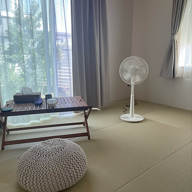 和室,扇風機,コメントお気遣いなく♡,見てくれてありがとうございます♡,Bedroom,±0の扇風機 pandaの部屋