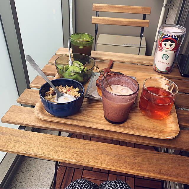 ベランダごはん,朝ごはん,TODAY'S SPECIAL,テルノー,ベランダ,二人暮らし,IKEA,賃貸,2LDK,二人暮らしのインテリア,無印良品 Nanakoの部屋