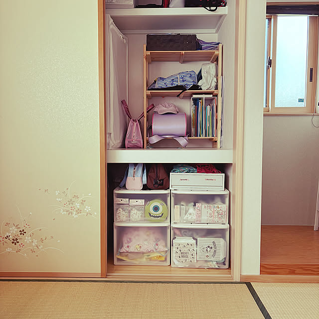 My Shelf,ランドセル置き場,押入れ収納,和室のある暮らし,子どものいる暮らし,ナチュラルインテリア,シンプルインテリア,いつもいいねやコメありがとうございます♡,新築一戸建て,子供のいる暮らし,姉妹ママ,RoomClipの出逢いに感謝♡,共働き夫婦,断捨離しました yukayuzuboaの部屋