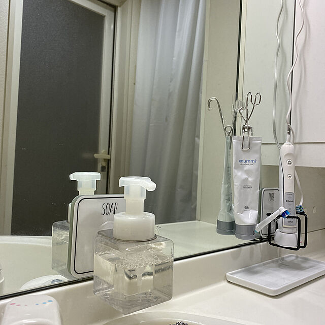 Tubeホルダー,泡ソープボトルホルダー,無印良品,洗面所,Bathroom,電動歯ブラシ,Oral-B saoの部屋