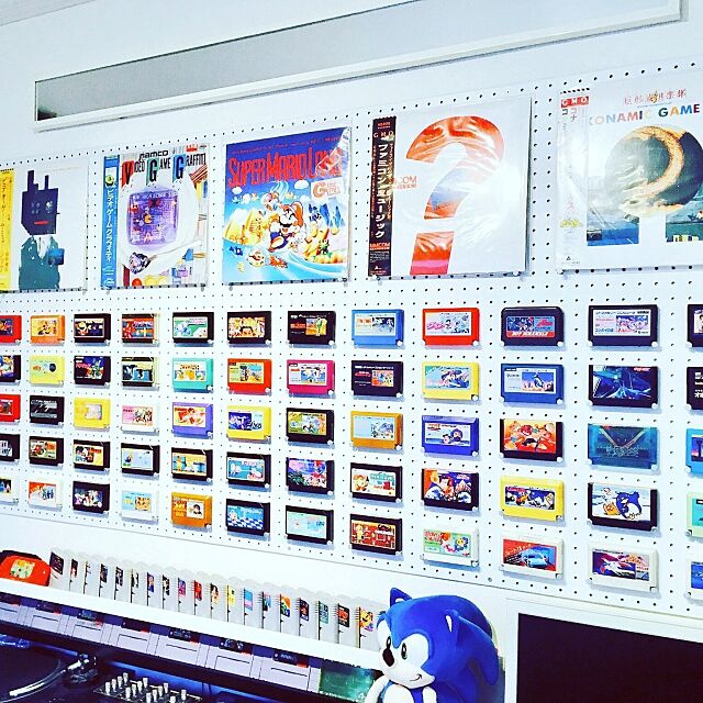 On Walls,コレクション,ハンドメイド,玩具,ゲーム部屋,レトロ,80年代,インテリア,ファミコン,アンティーク,懐かしい,ゲーム,マリオ kazyの部屋