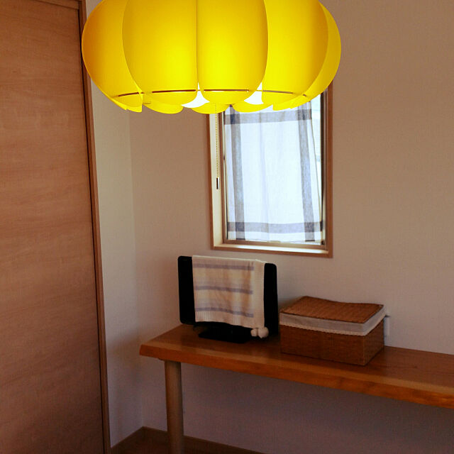 Bedroom,シンプルライフ,照明器具,黄色 hanasoraの部屋