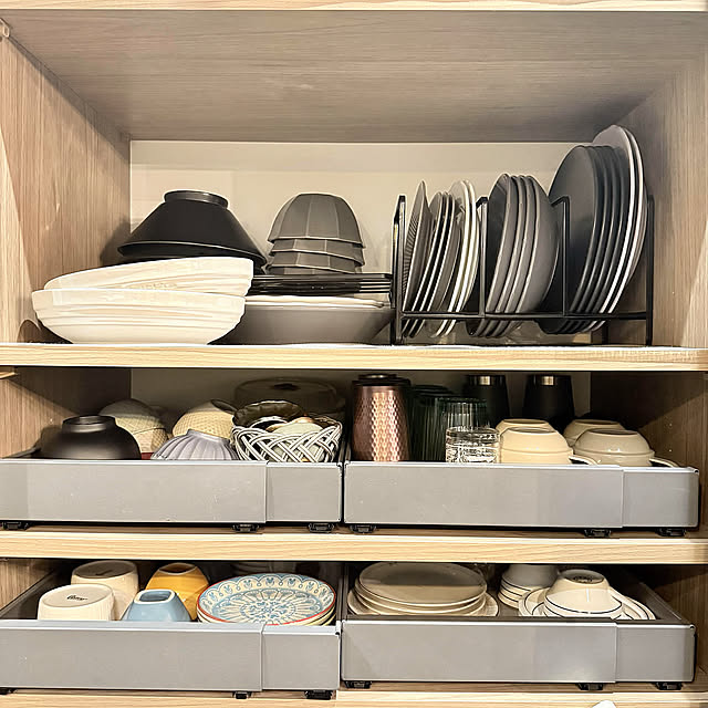 Kitchen,整う収納,整う暮らし,すっきり暮らす,ディッシュラック,ディッシュスタンド,収納,tower,towerシリーズ,食器,食器棚,キッチン,キッチン収納 della_homeの部屋