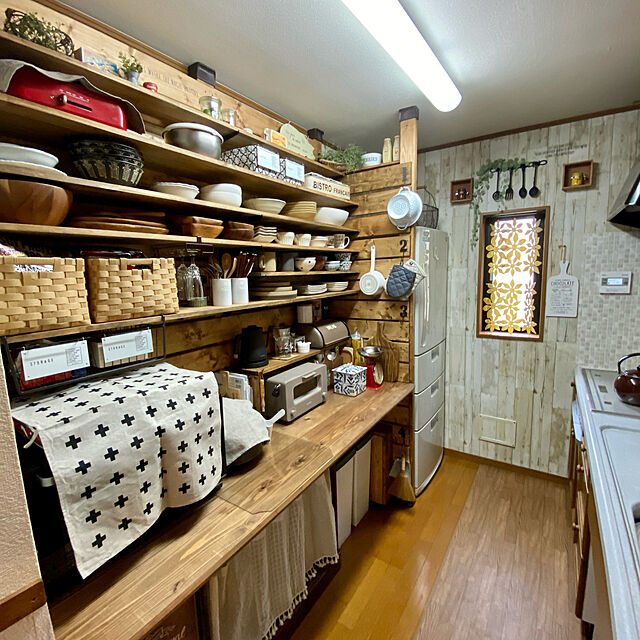ディアウォール,キッチン収納,キッチン背面収納棚,DIY棚,雑貨好き,Kitchen minakoの部屋