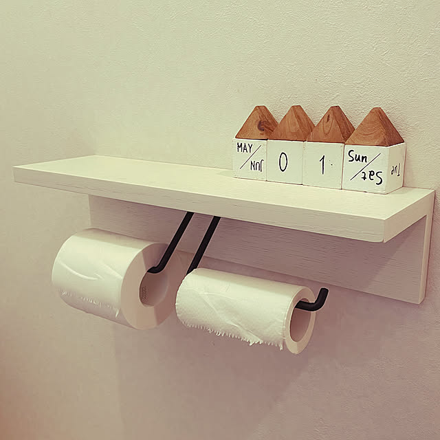 アイアンバー,トイレットペーパーホルダー DIY,無印良品 壁に付けられる家具,salut!,Bathroom sucoriの部屋