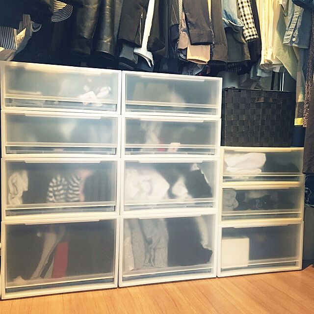 My Shelf,衣装ケース,PPケース,クローゼット,クローゼット収納,ウォークインクローゼット,マンション,無印良品,無印良品週間,北欧 walkeyの部屋