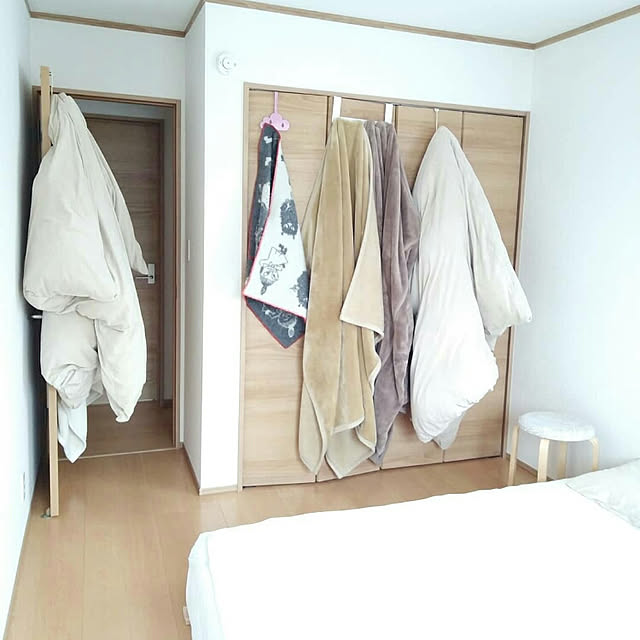 Bedroom,無印良品,赤ちゃんと暮らす,子どものいる暮らし,赤ちゃんのいる暮らし,寝室,北欧インテリア,IKEA,フライングタイガー,natural kitchen,ドアフック momotarouの部屋