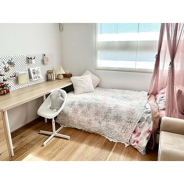 IKEA ローベルゲット,IKEA ラグカプテン,IKEA スコーディス,子ども部屋,IKEA パンチングボード,キッズルーム,My Desk kazumi_innbの部屋