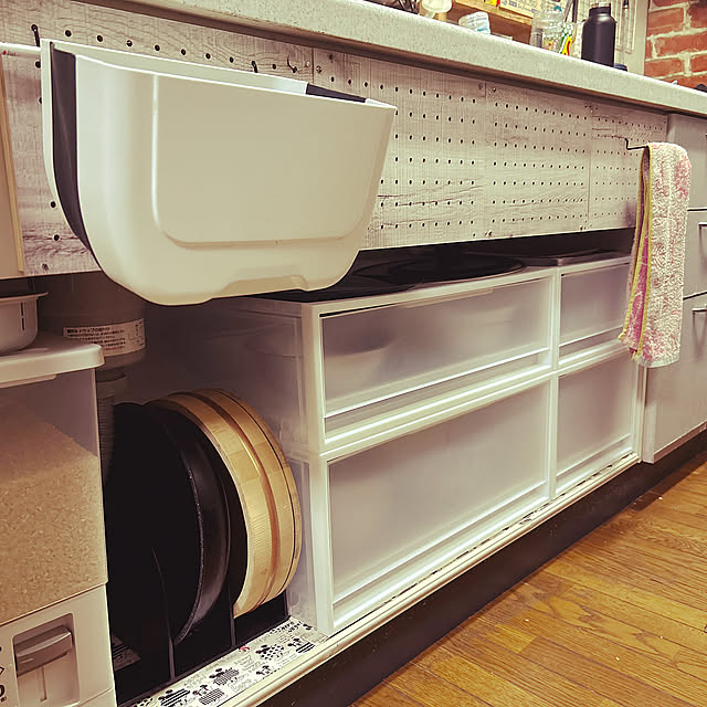 Kitchen,シンク下オープン,ダイソー,DIY,無印良品 tomo.の部屋