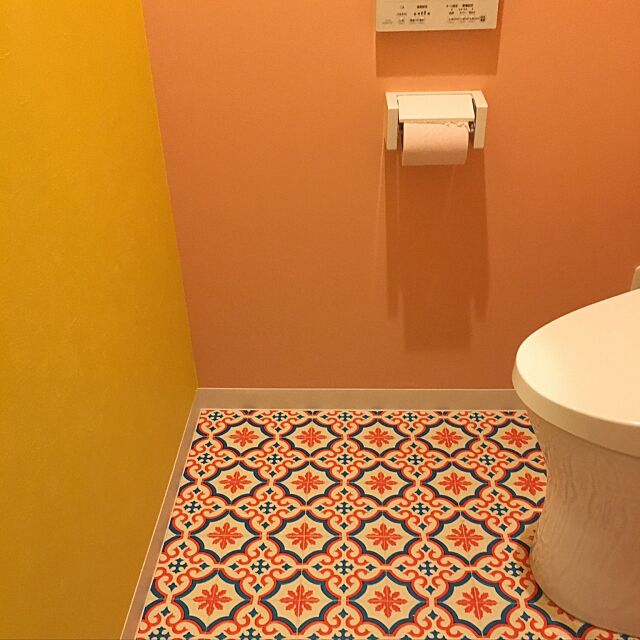 Bathroom,モロッコ風,マンション,トイレ,マンションリノベ,壁紙 y-k-homeの部屋