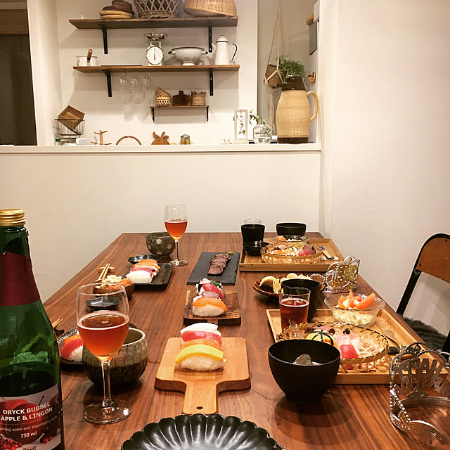 Kitchen,手まり寿司,キッチンカウンター,誕生日パーティ,IKEA,IG→kikilala.003,100均,こどもと暮らす。,器,ダイソー,セリア,無印良品,ダイニングテーブル,マンション,テーブルコーディネート,おうちごはん,お誕生日 kikilalaの部屋