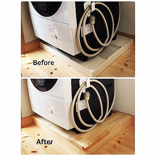 洗濯機周り,サニタリー,脱衣所,DIY,洗濯機パン隠し,新築,新築マイホーム sonjuの部屋