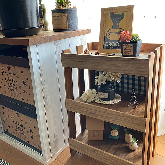 My Shelf,すのこリメイク,新生活,飾り棚,ハンドメイド,DIY,雑貨大好き,木の温もりが好き,いいね！ありがとうございます♡,ハンドメイドのある暮らし,好きな物に囲まれて暮らしたい♡,見てくれてありがとうございます(´∀｀),ナチュラル,材料は100均,リメイク kameの部屋