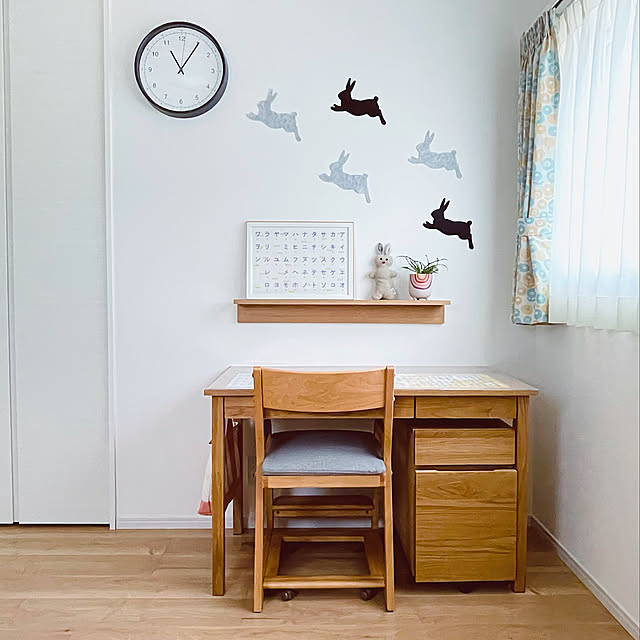 小学生,学習机,子供部屋,木製家具,無印良品,シンプルが好き,こどもと暮らす,IKEA,My Desk usaco.の部屋