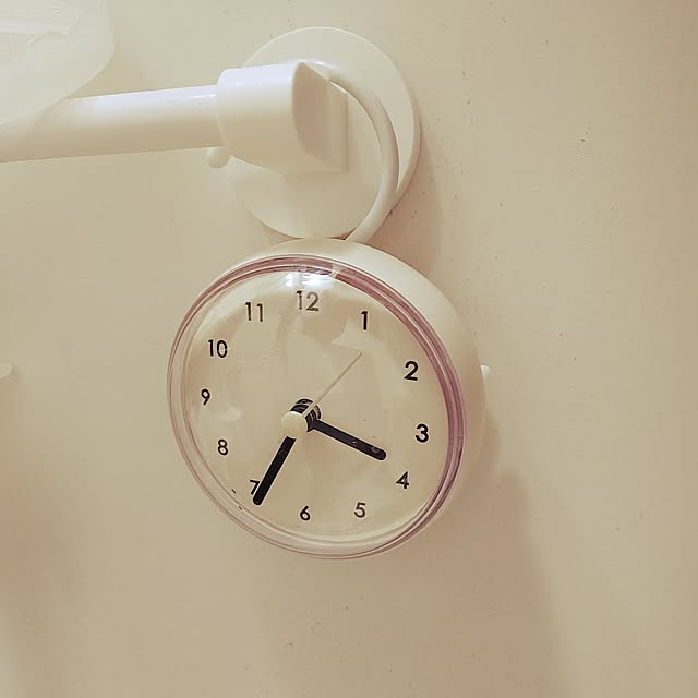 Bathroom,10分でできる,1K,7畳,ひとり暮らし,一人暮らし,一人暮らし 1K,ダイソー,ダイソーリメイク,浴室時計,S字フック michiの部屋