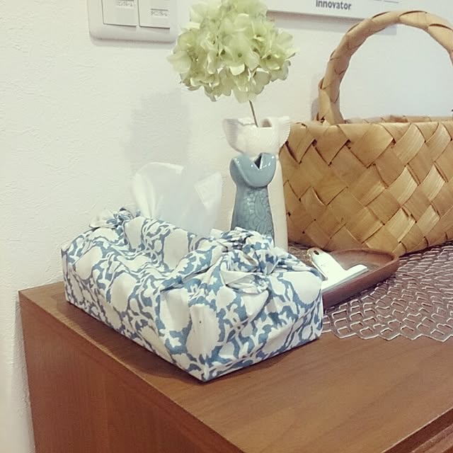 My Shelf,北欧,かご,ハンカチ,ティッシュカバー,リサラーソン tompの部屋