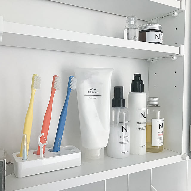 Bathroom,ニトリ購入品,歯ブラシホルダー,歯ブラシ収納,歯ブラシスタンド,インスタ→ _sara_new_life,山崎実業 Saraの部屋