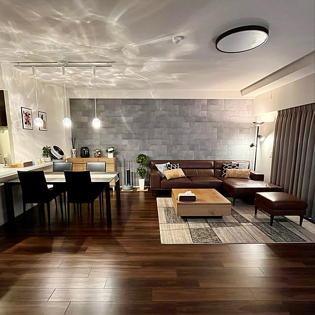 LIXIL,アートのある暮らし,カフェ風,シンプルモダン,ホテルライク,グレーインテリア,cado,エコカラット,ダイニング,cado加湿器,リビングインテリア,リビングダイニング,リビングテーブル,ソファ,Lounge mike_life222の部屋