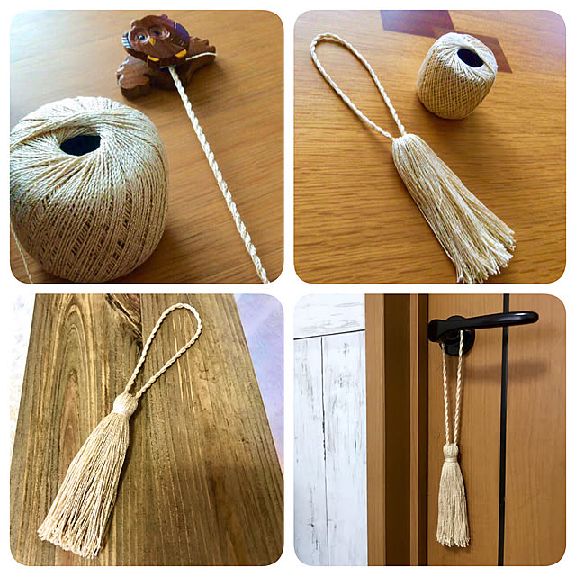 レース糸,タッセル ハンドメイド,タッセル手作り,タッセル,Daiso,ダイソー yukinosouの部屋