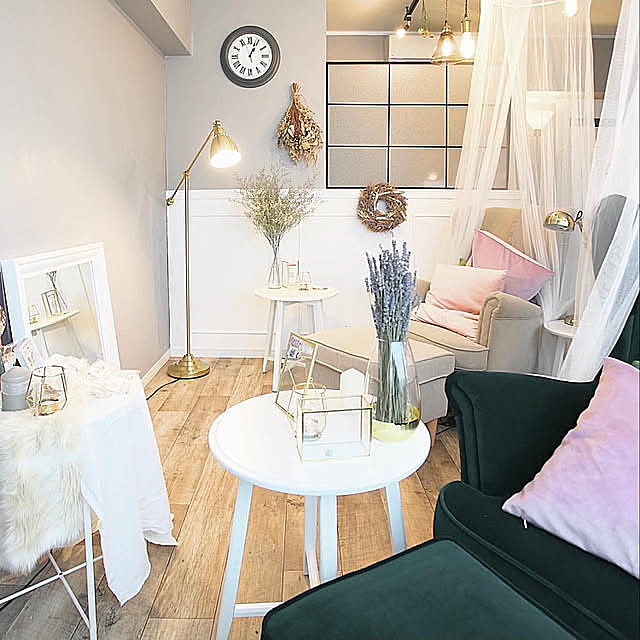 カフェ風,ドライフラワー,ネイルサロン,IKEA,アンティーク,ソファ,雑貨,ハンドメイド,DIY,照明,ニトリ shimiの部屋