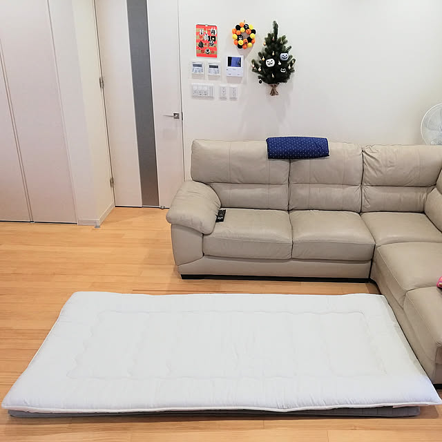 Lounge,敷き布団,おうち撮影クエスト,ニトリ 敷布団,ウォールツリー,壁掛けツリー lomane124の部屋